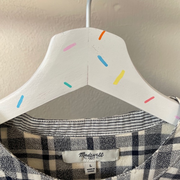 Madewell size L Collarless button-down - Picture 2 of 2